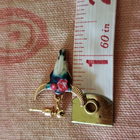 Floral Longhorn Earrings. Bull Head Steer Head Cow Head Western Rodeo Cowgirl - Picture 5 of 7